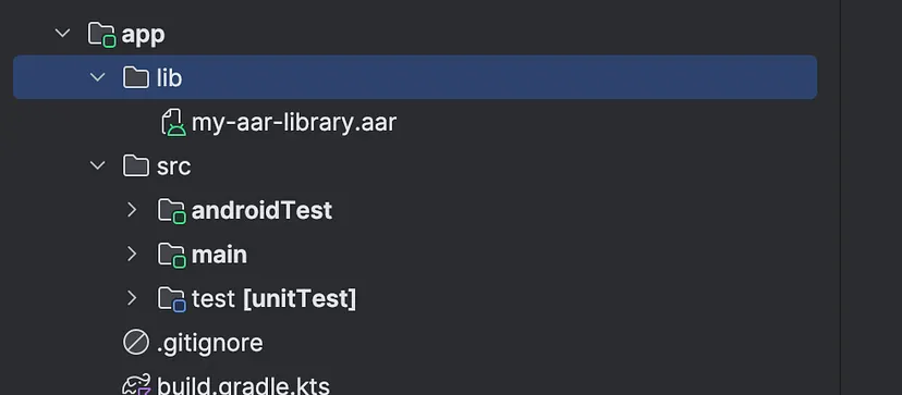Adding a `.aar` to an Android App Module