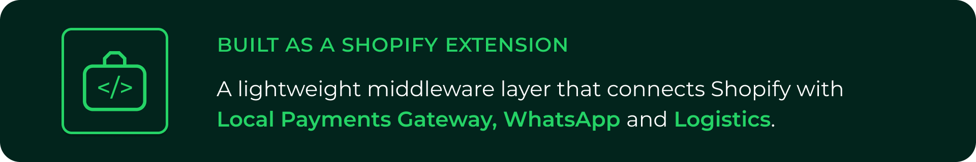 Lightweight Middleware Banner